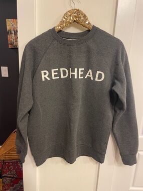 RedHead Dark Gray Crewneck Sweatshirt with White Logo